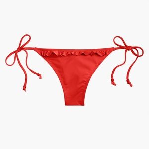 J.Crew Ruffle and Side tie Bikini Bottom